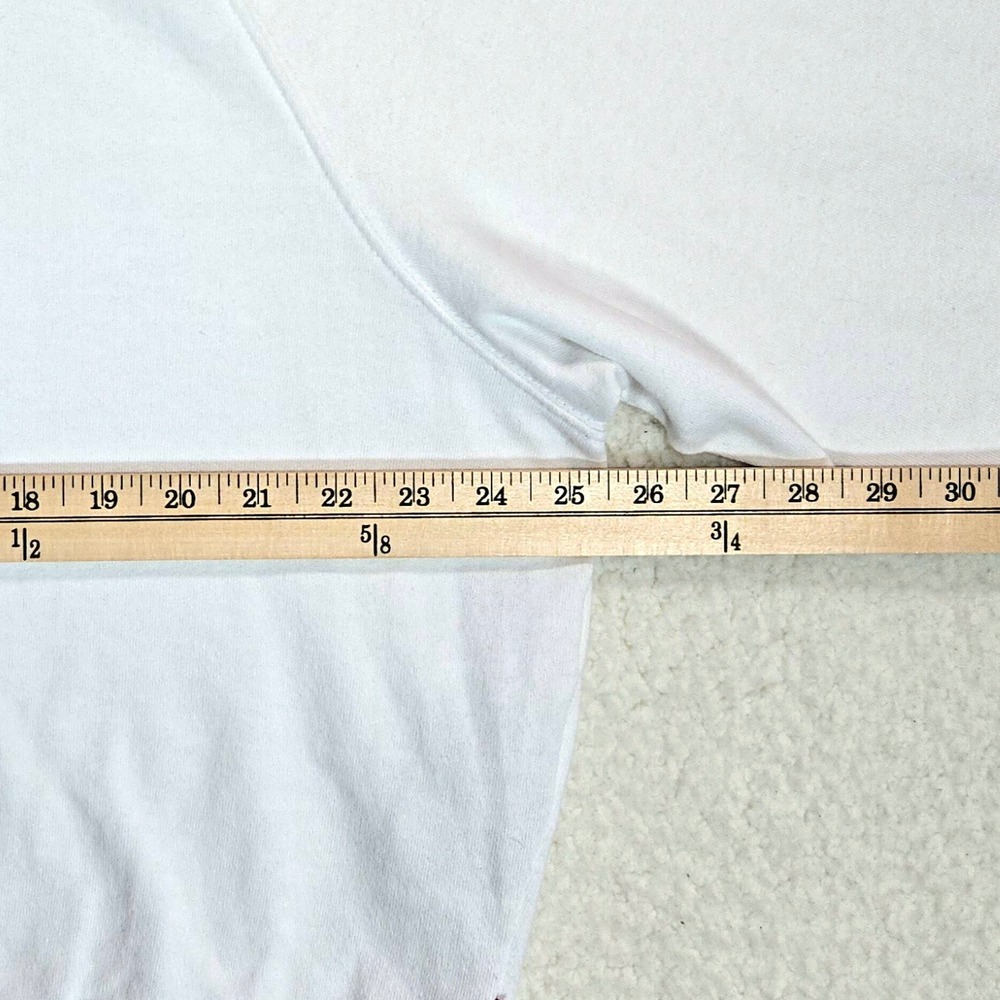 Levi's Sweatshirt Women 1X White Graphic Logo Raglan Retro French Terry Pullover - Picture 8 of 15